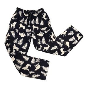 Stafford Men’s Size Small Navy/White Deer-Trees Sleep Pants